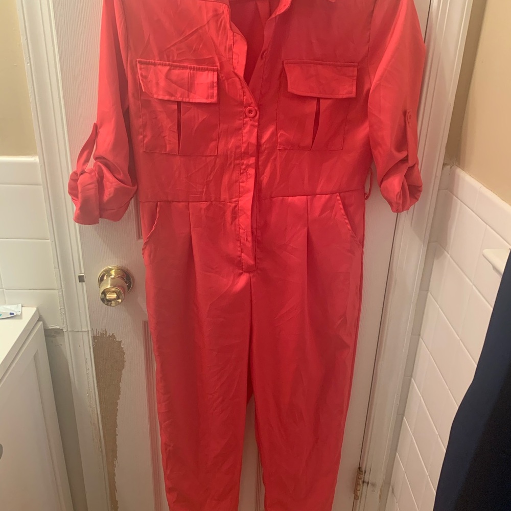 Pink jumpsuit and sexie short jumpsuit